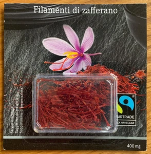 SAFRAN-Fäden, 400mg, Ursprungsland: Iran, Fairtrade-Zertifiziert, 100% Safran - Bild 1 von 2