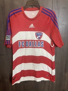 Adidas MLS FC Dallas 2008/2009 Home Soccer Jersey Camiseta Adult Medium Signed - Picture 1 of 10
