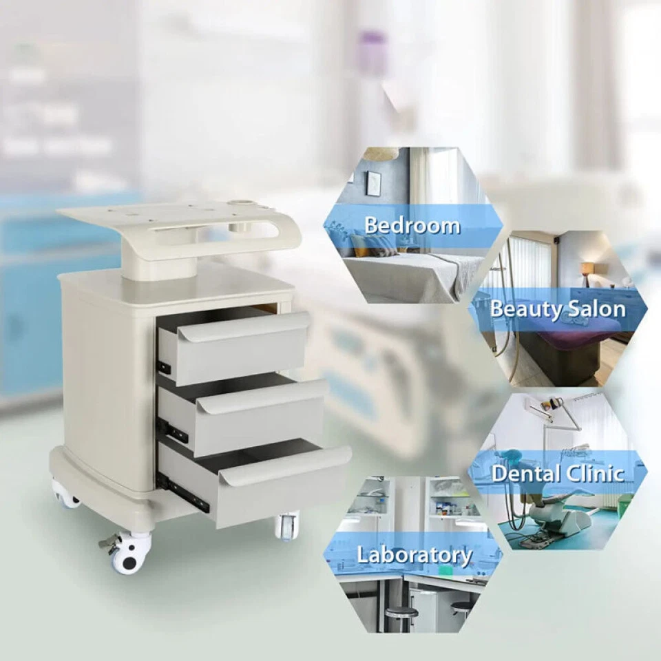 Carro de herramientas móvil portátil de belleza spa salón médico con cajones nuevo Foto 1 de 4