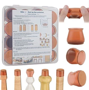 16 Stück Stuhlbein Bodenschoner für Hartholzböden Silikonbezüge zum Schutz - Bild 1 von 24