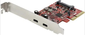 StarTech USB-C PCIe expansion card - 2-Port USB 3.1 Card 2x USB-C - PCIe - Picture 1 of 5