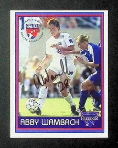 Abby Wambach Freedom WUSA Autographed 4.5x5.5 Photo w/COA 020925DMCD - Picture 1 of 3
