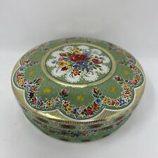 Vintage Floral Embossed Tin Made In Holland Biscuits? Candy?