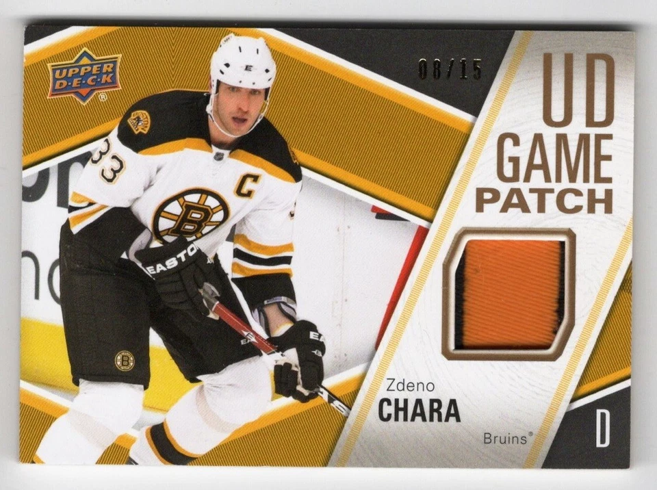 2011-12 Upper Deck UD Game Patch #GJ-ZC Zdeno Chara 08/15 !! 3 Color - Image 1 of 1