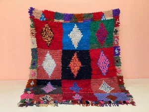 Traditionnel Rug Moroccan Vintage Rug Shaggy Modern Rug Berber Runner 5x6.6 ft - Picture 1 of 11