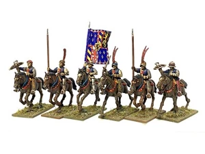 BURGUNDIAN CAVALRY COMPANY 6 28mm painted historical wargames MEDIEVAL HYW - Picture 1 of 3