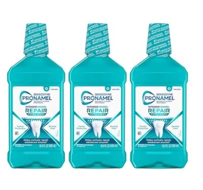 Sensodyne Pronamel Esmalte Intensivo Reparación Enjuague Bucal Sin Alcohol para Ayudar Activo Foto 1 de 4