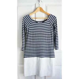 Bailey 44 Talla XS Rayas Color Block Túnica Vestido/Top Azul y Blanco Usado en Excelente Condición - Imagen 1 de 5