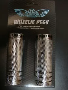 Licenza Ufficiale - SE BIKES - PICCHETTI BMX - PICCHETTI IMPENNATA - Set di 2 - NUOVO - ARGENTO - Foto 1 di 1