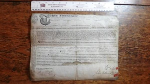 1845 MARITIME SEAMAN APPRENTICE INDENTURE JOHN PEPPERALI & WILLIAM LESLIE WHITBY - Imagen 1 de 4
