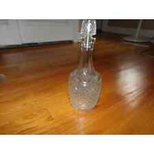 Vintage Liquor Decanter Etched glass No chip or flaws