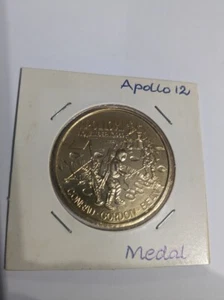 Apollo 12 - Aluminum Space Commemorative Medal/Token - Picture 1 of 3