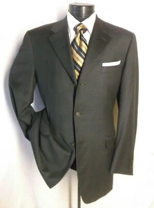 Amazing Canali Green Plaid 3 Button Jacket 42L Made in Italy  Super 120's - Picture 1 of 12