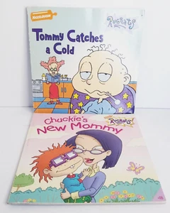2 Nickelodeon Rugrats Softcover Books Tommy Catches a Cold & Chuckie's New Mommy - Picture 1 of 10