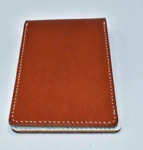 Hand Made Tochigi Leather Score-Card holder W3.8in×H6.7in From Japan - Picture 1 of 8