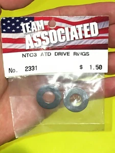 ORIGINAL RC TEAM ASSOCIATED #2331 ~ NTC3 ATD DRIVE RINGS (SET OF 2) - Picture 1 of 5
