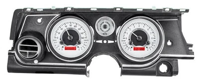 Kit de medidor analógico Dakota Digital 1963-65 Buick Riviera prata vermelho VHX-63B-RIV-S-R - Imagem 1 de 4