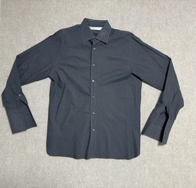 Perry Ellis Shirt Mens Large Button Up Dress Long Sleeve Textured Casual - Image 1 of 4