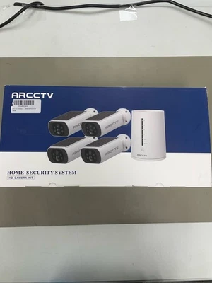 Solar Security Cameras Wireless Outdoor, 4 Cam-Kit, 4MP Solar Security Camera  1 - Image 1 of 3