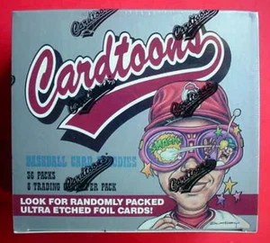 Tarjeta de béisbol Cardtoons 1993 parodias caja de cera sellada 36 paquetes 8 tarjetas/paquete - Imagen 1 de 19