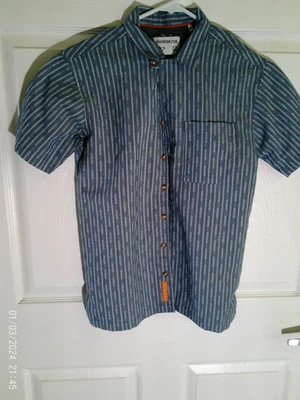 Camisa con botones Sovereign Code para hombre talla grande gris manga larga algodón azul s Foto 1 de 4