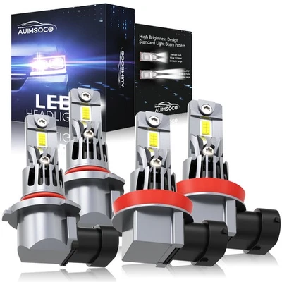 For Ford Ranger 2019-2022 4x LED Headlight Kit Bulbs High Low Beam 72000LM 6500K - Image 1 of 4