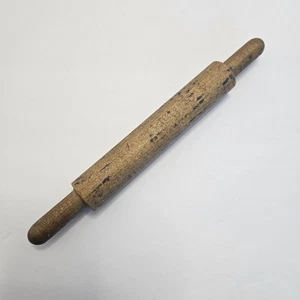 Antikes Miniatur einteiliges Holz Nudelholz 7,5" primitiv Bauernhaus Vintage  - Bild 1 von 6