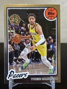 2025-26 Topps Tyrese Haliburton 45 Anniversary Foil #80BK-94 Indiana Pacers  - Bild 1 von 2