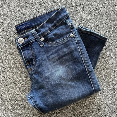 Rock & Republic Jeans Womens 4 27x28 Kashmiere Mid Rise Skinny Stretch Denim - Image 1 of 4