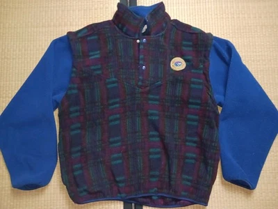 De Colección Años 90 The Shirt Company Polar Pullover Chaqueta Chaleco Talla XL Cuadros Canadá Esquí Foto 1 de 4