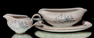 KPM #629 On White..Gravy Boat & Creamer…Nice Condition..8.5”..Both Appear Unused - Picture 1 of 9