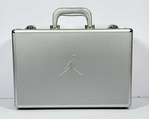 2002 Air Jordan 17 XVII OG METAL CASE Promo Aktentasche Silber RAR - Bild 1 von 7