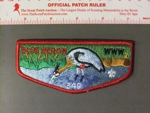 Boy Scout OA 349 Blue Heron flap 8605OO - Picture 1 of 1