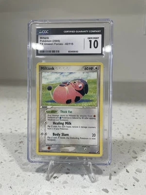 Pokémon TCG EX Unseen Forces Miltank Card 42/115 Uncommon Regular CGC 10 - Image 1 of 2