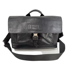 Coach F24673 Borsa Messenger in pelle traforata/materiale misto terreno bici - Foto 1 di 16