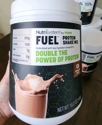 Batido de proteínas Nutrisystem para HOMBRES COMBUSTIBLE mezcla sabor chocolate Foto 1 de 4