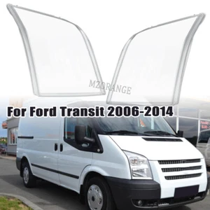 L+R Clear Headlight Lens Lampshade Cover For Ford Transit MK7 VM V348 2006-2014 - Picture 1 of 12