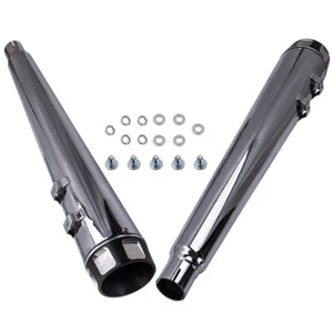 4.0 Slip-On Mufflers For Harley Touring Street Glide / Road Glide 1995-2016 - Picture 1 of 12