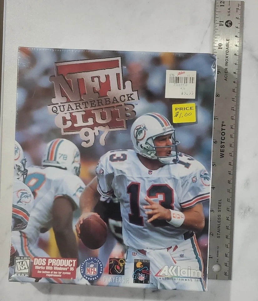 NFL Quarterback Club 97 BIG BOX Sealed Wrap has contracted affecting the box. - Image 1 of 4