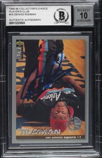 1995-96 Collector's Choice Player's Club Dennis Rodman BAS Certified BGS Encased