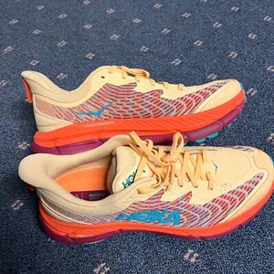 HOKA ONE Mens Size 11 Mafate Speed 4 Textile Synthetic Impala Flame Running Shoe - Picture 1 of 7