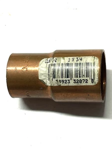 NIBCO Kupfer Reduzierstück 1" x 3/4" mit Grübchenstop - Bild 1 von 2