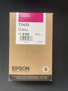New Genuine EPSON T5453 Magenta Ink Stylus Pro 7600/9600-Factory Sealed Exp2014 - Picture 1 of 3