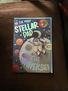 TO THE MOST STELLAR DAD IN THE UNIVERSE FATHERS DAY CARD - Picture 1 of 1