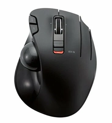 Elecom wireless mouse track ball 6 button black M-XT3DRBK NEW from Japan - Image 1 of 4