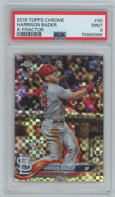 2018 Topps Chrome Harrison Bader Rookie St. Louis Cardinals #40 - Image 1 of 2