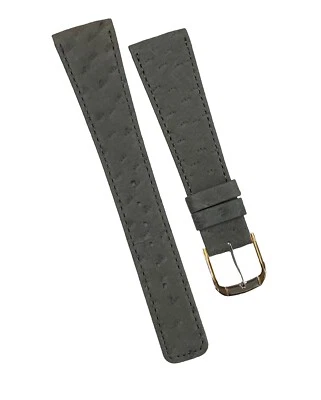 Original NOS Seiko 6530-5590 Gray Leather 20mm x 15mm Band BRZ06C - Image 1 of 3