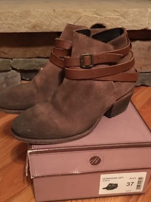 Женские сапоги H By Hudson Horrigan бежевые замшевые кожа размер 37 6 - Изображение 1 из 4