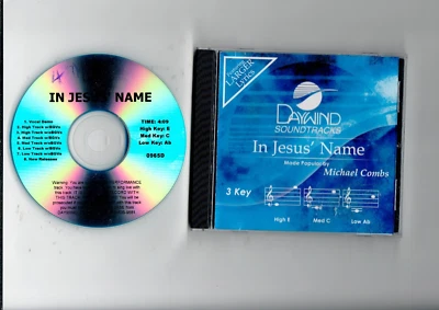 Bandas sonoras Daywind, In Jesus' Name, CD de acompañamiento de Michael Combs Church Foto 1 de 2
