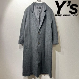 Woman's Y's Yohji Yamamoto Wool design chester coat - Picture 1 of 11